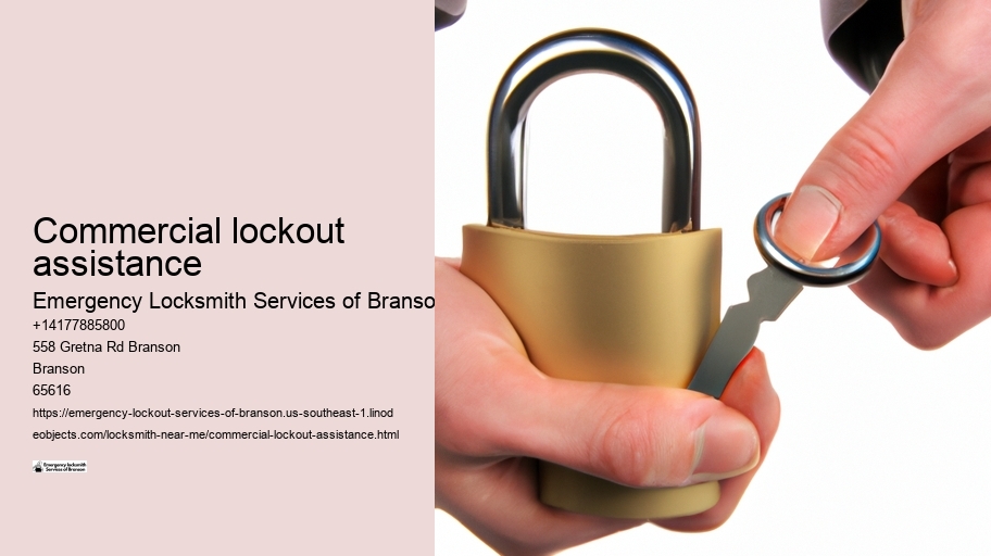 Commercial lockout assistance