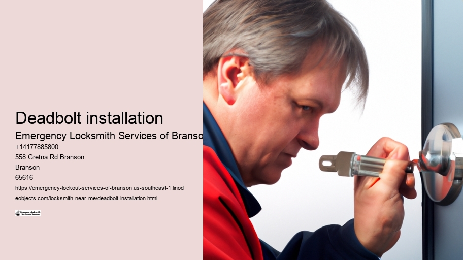 Deadbolt installation