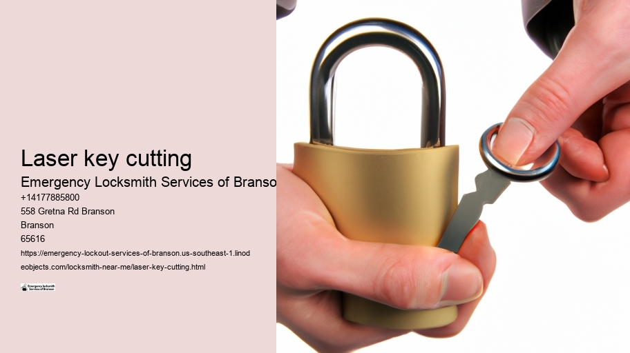 Laser key cutting